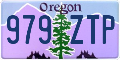 OR license plate 979ZTP