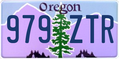 OR license plate 979ZTR