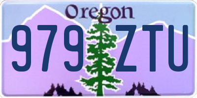 OR license plate 979ZTU