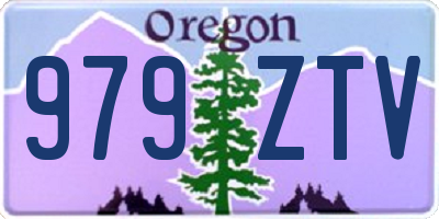 OR license plate 979ZTV