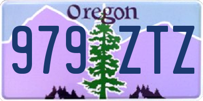 OR license plate 979ZTZ
