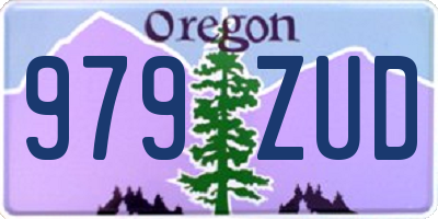 OR license plate 979ZUD