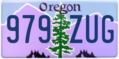 OR license plate 979ZUG