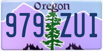 OR license plate 979ZUI