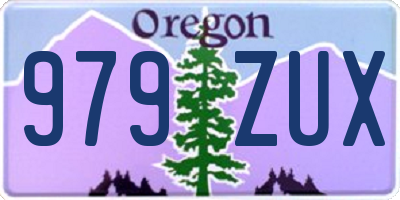OR license plate 979ZUX