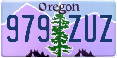 OR license plate 979ZUZ