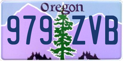 OR license plate 979ZVB