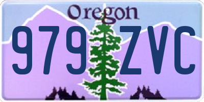 OR license plate 979ZVC