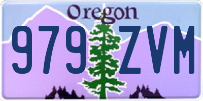 OR license plate 979ZVM