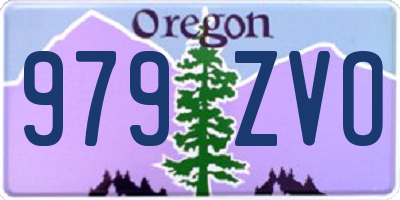 OR license plate 979ZVO