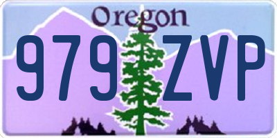 OR license plate 979ZVP