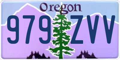 OR license plate 979ZVV