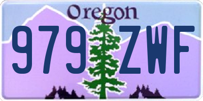 OR license plate 979ZWF