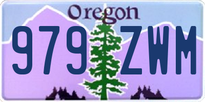 OR license plate 979ZWM