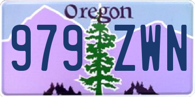 OR license plate 979ZWN