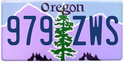 OR license plate 979ZWS