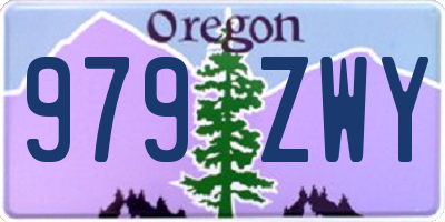 OR license plate 979ZWY