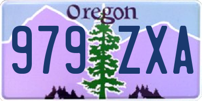 OR license plate 979ZXA