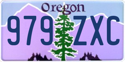 OR license plate 979ZXC