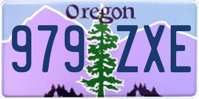 OR license plate 979ZXE