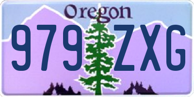 OR license plate 979ZXG