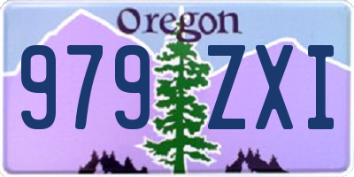 OR license plate 979ZXI