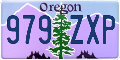 OR license plate 979ZXP