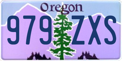 OR license plate 979ZXS