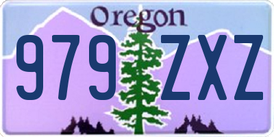 OR license plate 979ZXZ
