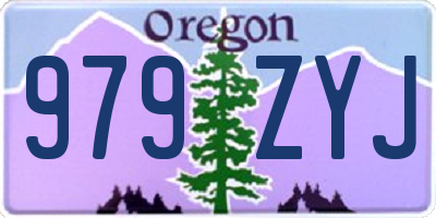 OR license plate 979ZYJ