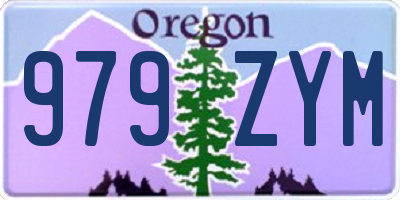 OR license plate 979ZYM