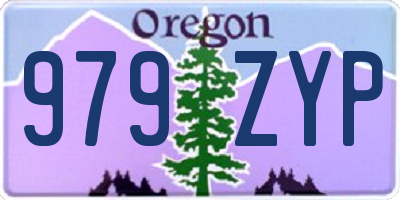 OR license plate 979ZYP