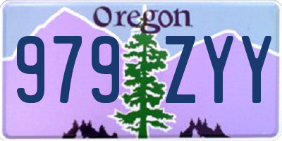 OR license plate 979ZYY