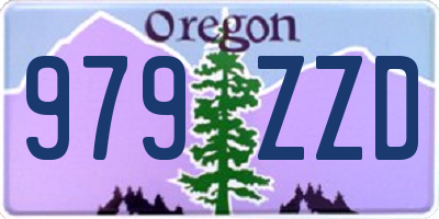OR license plate 979ZZD