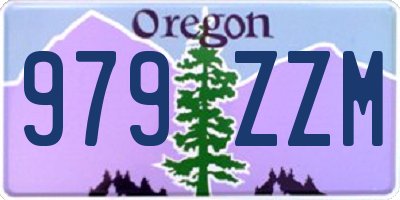 OR license plate 979ZZM