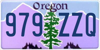 OR license plate 979ZZQ