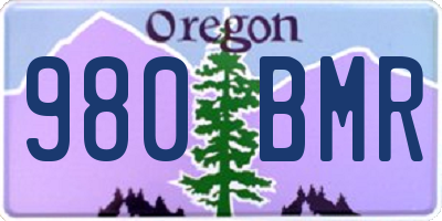 OR license plate 980BMR