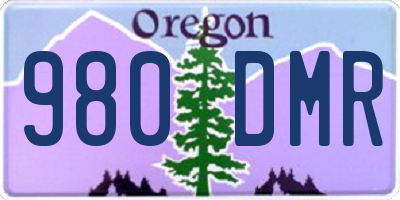 OR license plate 980DMR