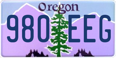 OR license plate 980EEG