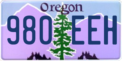 OR license plate 980EEH