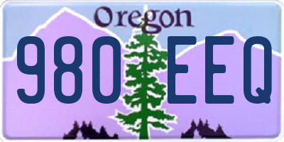 OR license plate 980EEQ