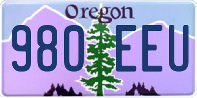 OR license plate 980EEU