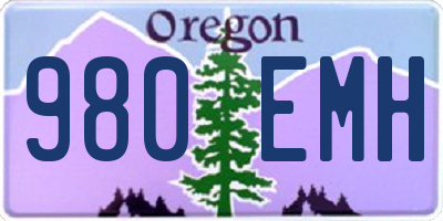 OR license plate 980EMH