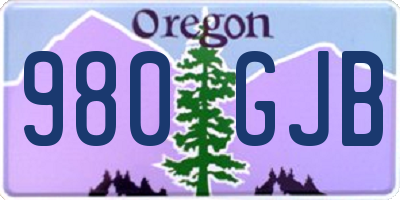 OR license plate 980GJB