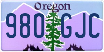 OR license plate 980GJC