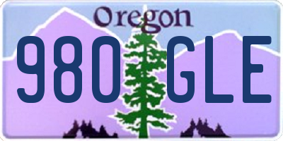 OR license plate 980GLE