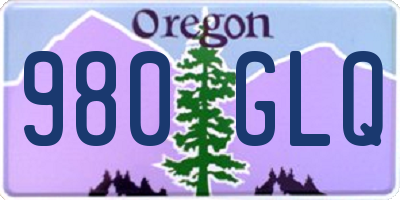 OR license plate 980GLQ