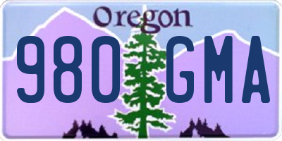 OR license plate 980GMA