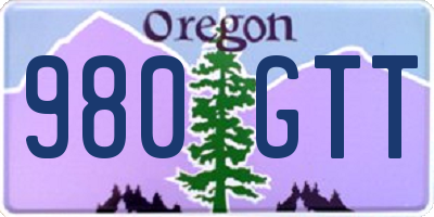 OR license plate 980GTT