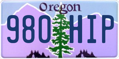OR license plate 980HIP